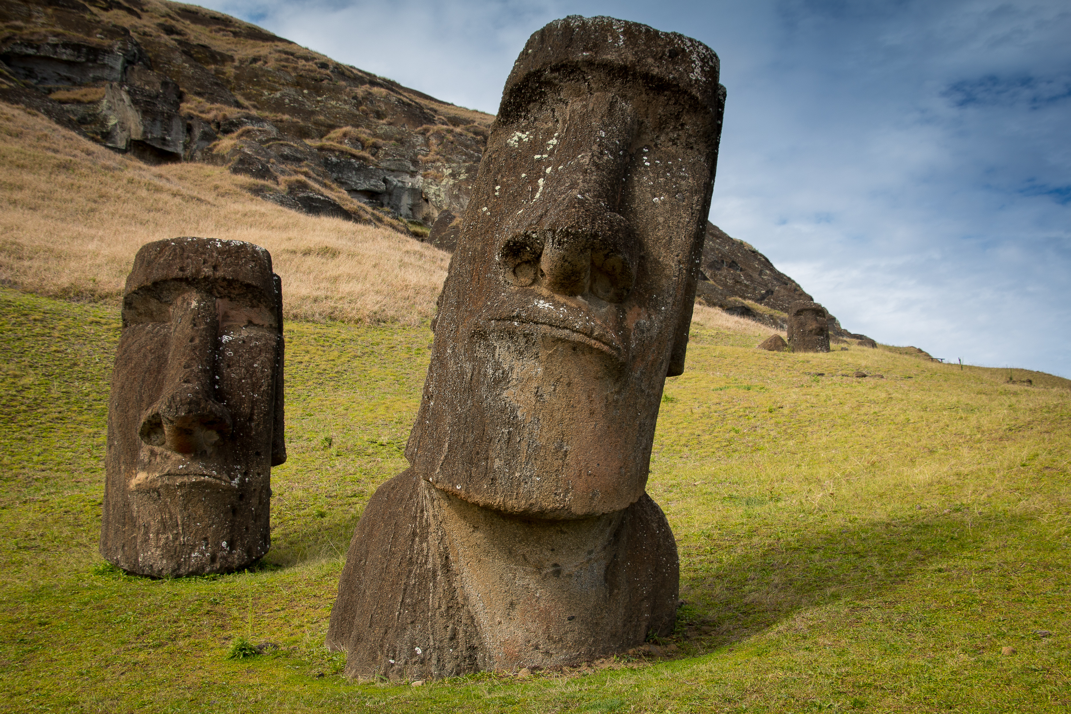 Moai Heads Quarry Easter Island